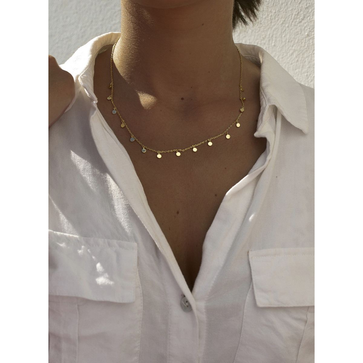 COLLAR MINI CÍRCULOS ORO