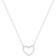 Collar de plata corazón San Valentín