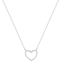 Collar de plata corazón San Valentín