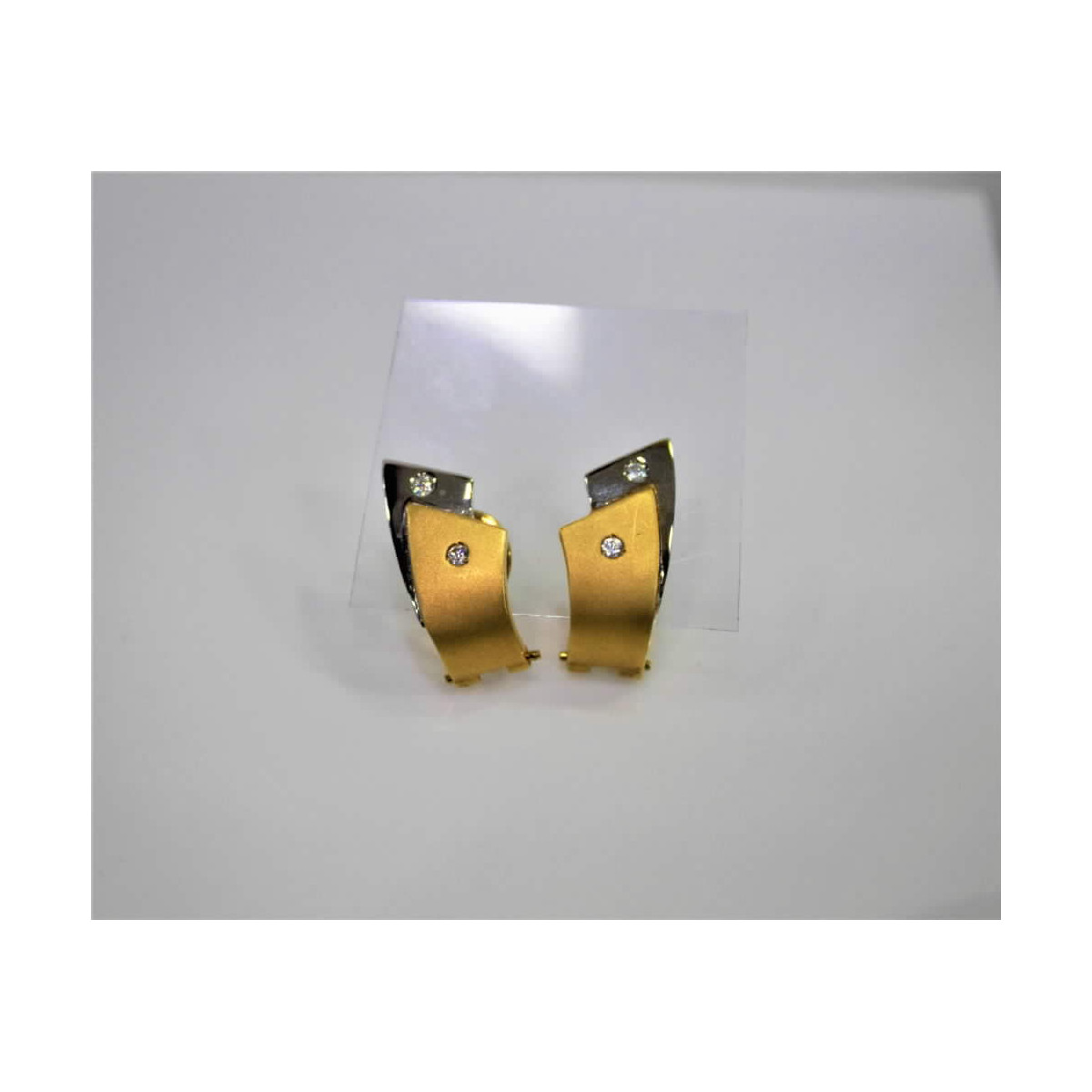 PENDIENTES BICOLOR ORO 18kt